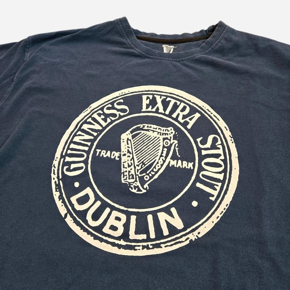 Guinness Extra Stout Dublin Tee Sz L Arthur Guinness Signature St Patrick's Day